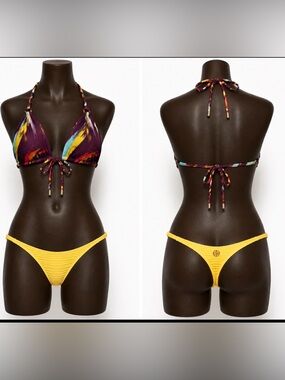 ViX Paula Hermanny Santorini Ripple Curated Bikini Set NWT